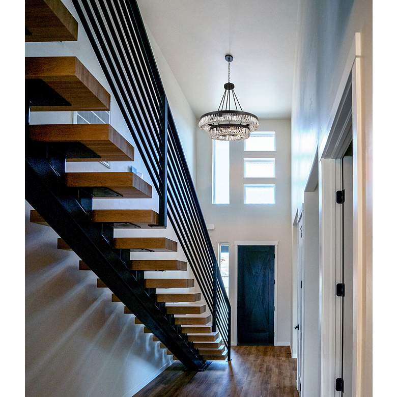 Image 4 Alister 26 Light Charcoal Bronze Chandelier more views