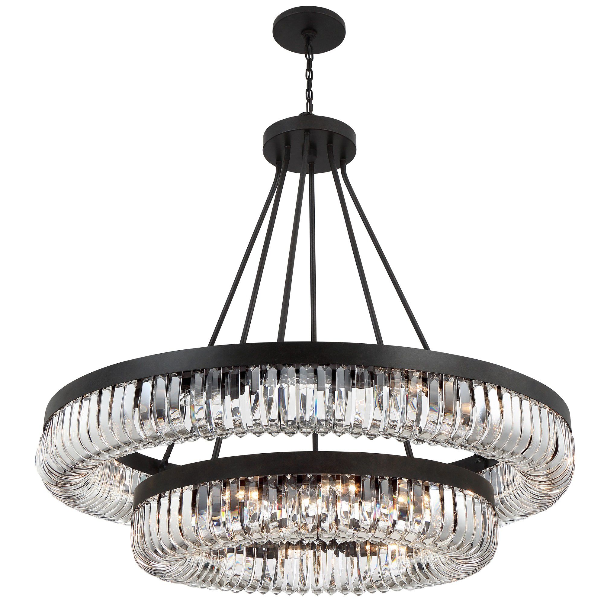 Alister 26 Light Charcoal Bronze Chandelier
