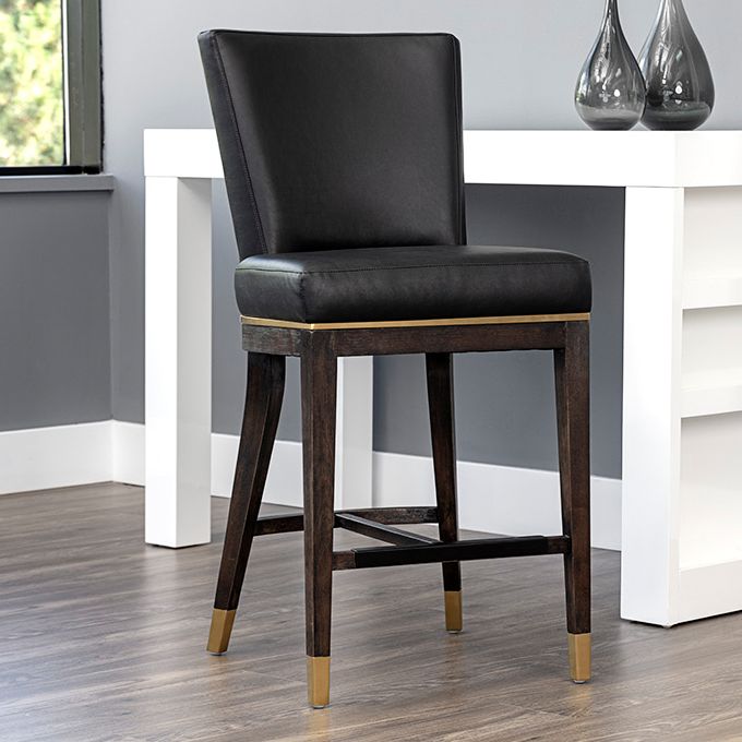 Gold black best sale bar stools