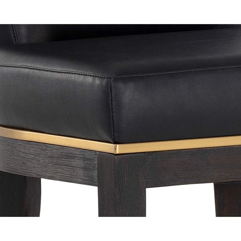 Image 5 Alister 27 3/4 inch High Black and Gold Counter Stool more views