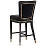 Alister 27 3/4" High Black and Gold Counter Stool