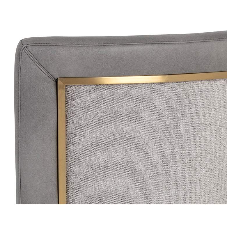 Image 3 Alister 27 3/4" High Gray and Gold Counter Stool more views