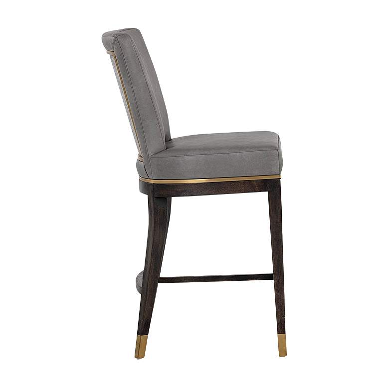 Image 6 Alister 27 3/4 inch High Gray and Gold Counter Stool more views