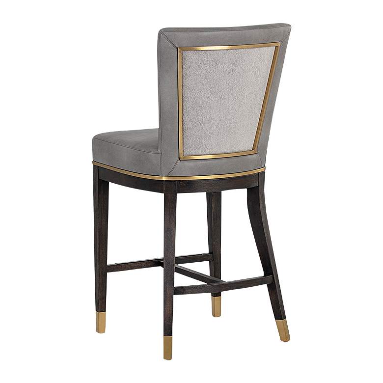 Image 7 Alister 27 3/4" High Gray and Gold Counter Stool more views