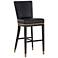 Alister 31 3/4" High Black and Gold Barstool