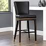 Alister 31 3/4" High Black and Gold Barstool