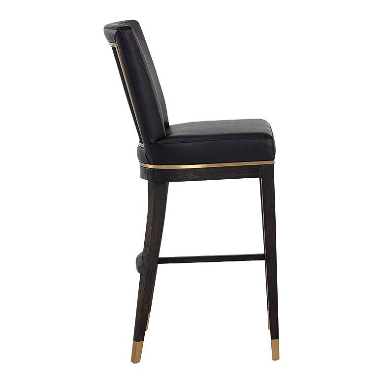 Image 6 Alister 31 3/4" High Black and Gold Barstool more views