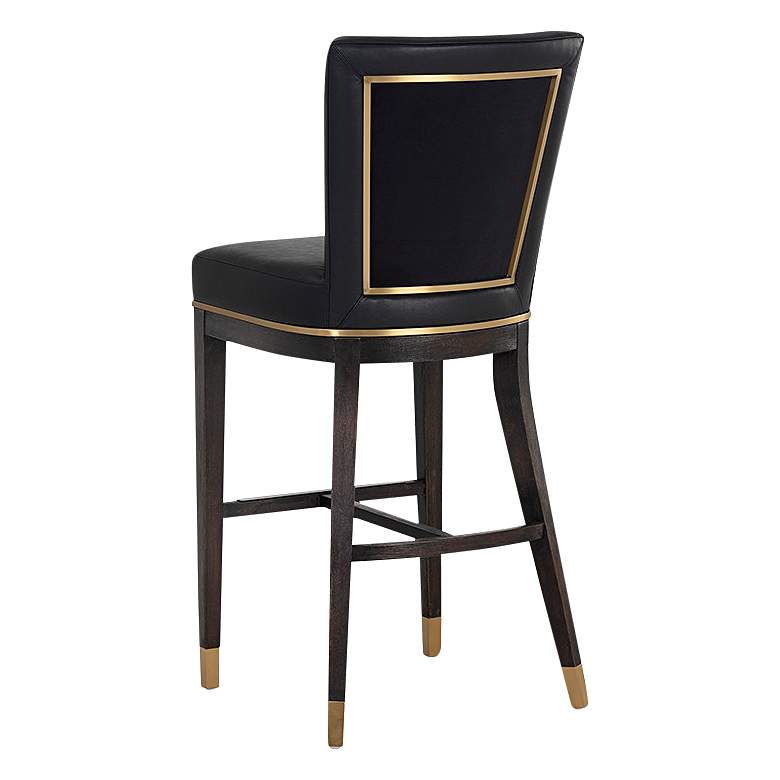 Image 7 Alister 31 3/4" High Black and Gold Barstool more views