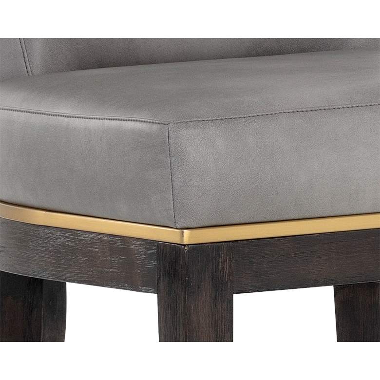 Image 5 Alister 31 3/4 inch High Gray and Gold Barstool more views