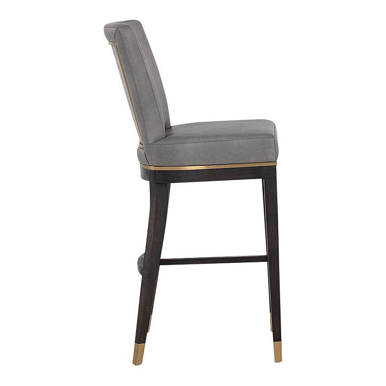 Image 6 Alister 31 3/4" High Gray and Gold Barstool more views