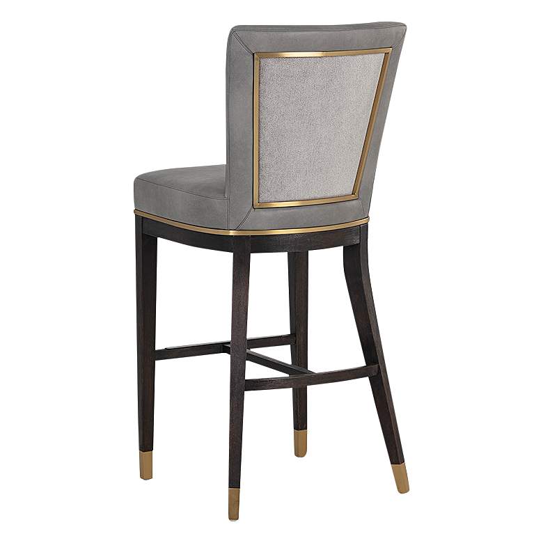 Image 7 Alister 31 3/4" High Gray and Gold Barstool more views