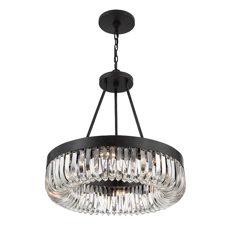 Image 2 Alister 8 Light Charcoal Bronze Chandelier more views