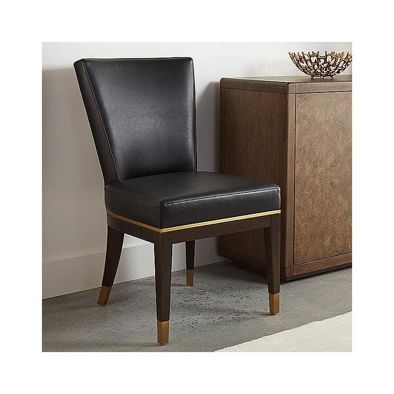 Image 1 Alister Black and Gold Dining Chair