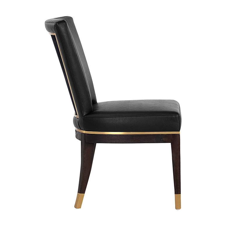Image 7 Alister Black and Gold Dining Chair more views