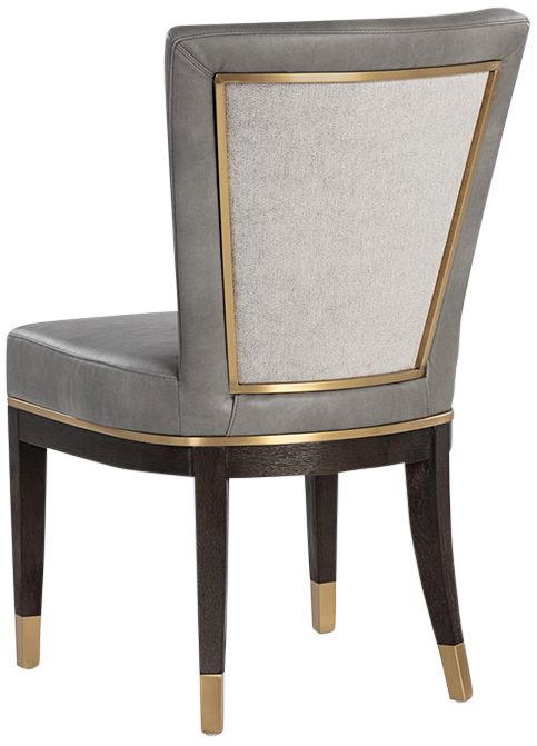 Alister Gray and Gold Dining Chair 763K1 Lamps Plus