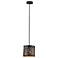 Alita Rust Black Mini Pendant Chandelier