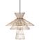 Alito 25" Wide Polished Nickel 6-Light Cage Chandelier
