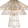 4_Alito 25" Wide Polished Nickel 6-Light Cage Chandelier more views