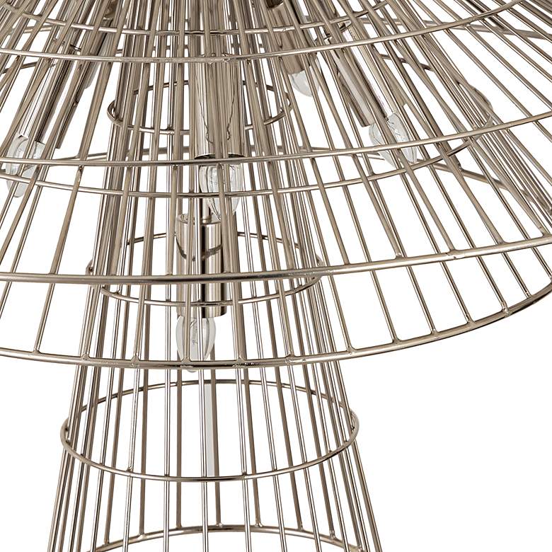 Image 5 Alito 25" Wide Polished Nickel 6-Light Cage Chandelier more views