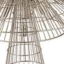 5_Alito 25" Wide Polished Nickel 6-Light Cage Chandelier more views