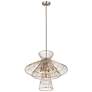 6_Alito 25" Wide Polished Nickel 6-Light Cage Chandelier more views