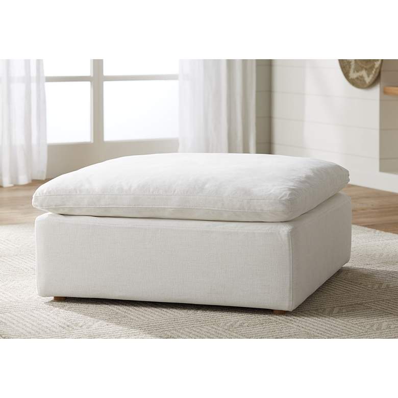 Image 1 Alix Ivory Modular Ottoman