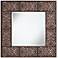 Alix Wood 39 1/4" Square Laser Cut Filigree Wall Mirror