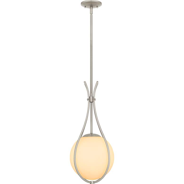 Image 3 Aliyah 1-Light Brushed Nickel Mini Pendant Light more views