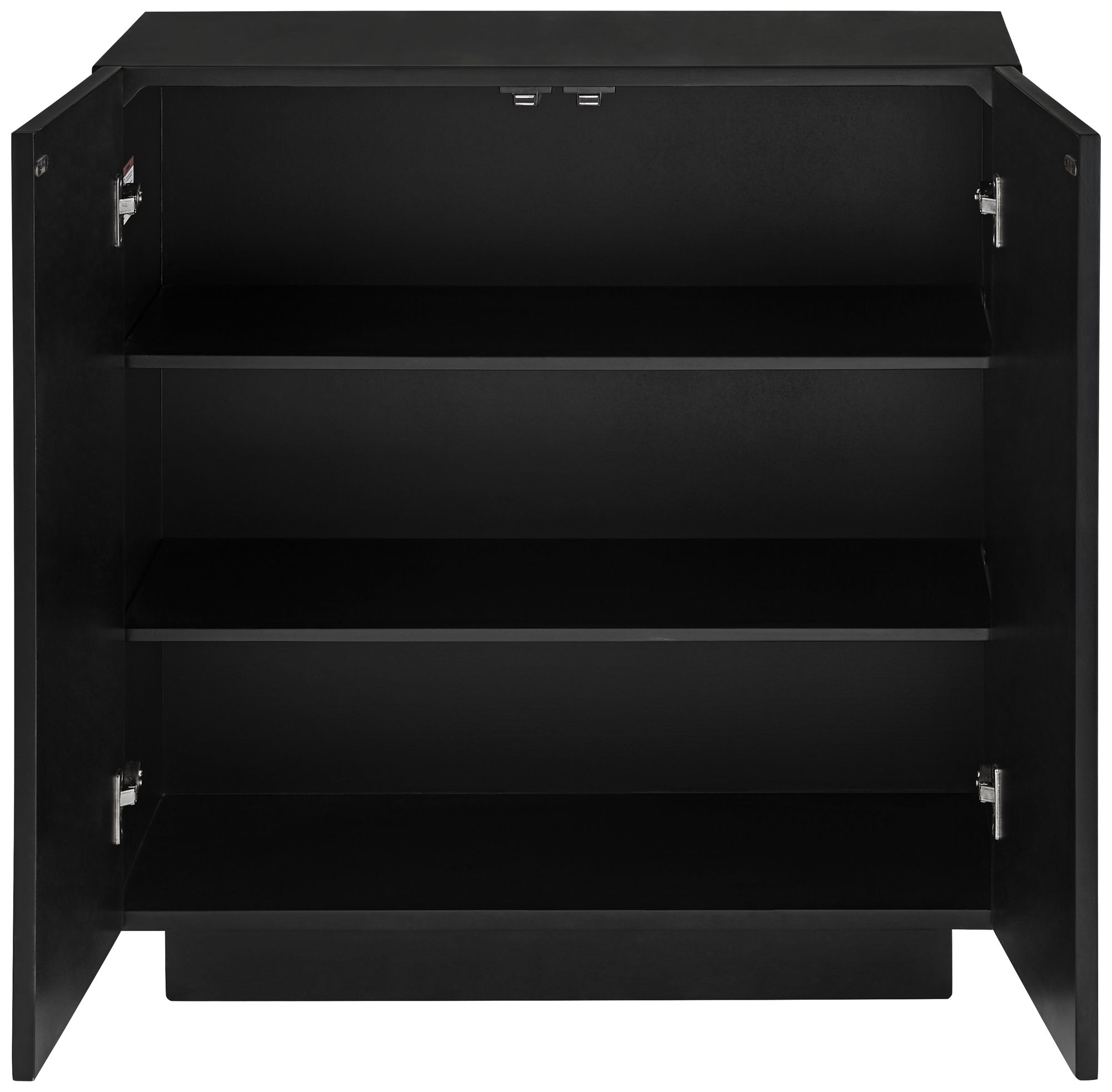 Aliyah 31 1/2" Wide Black Console Table in scene