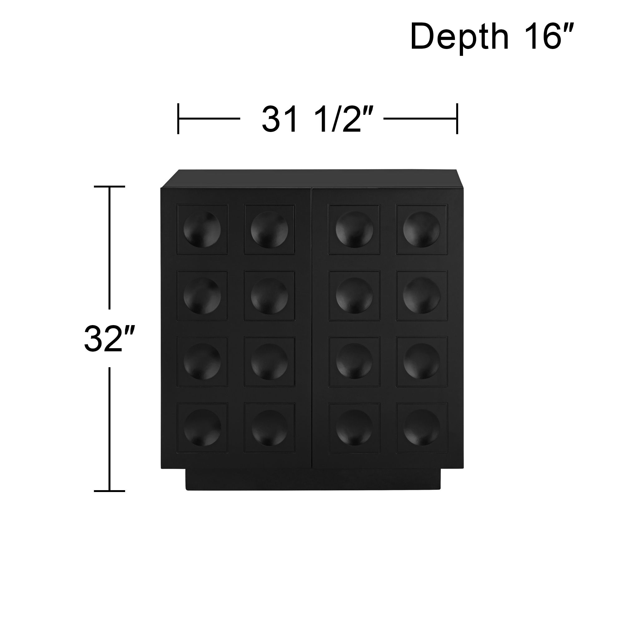 Aliyah 31 1/2" Wide Black Console Table in scene