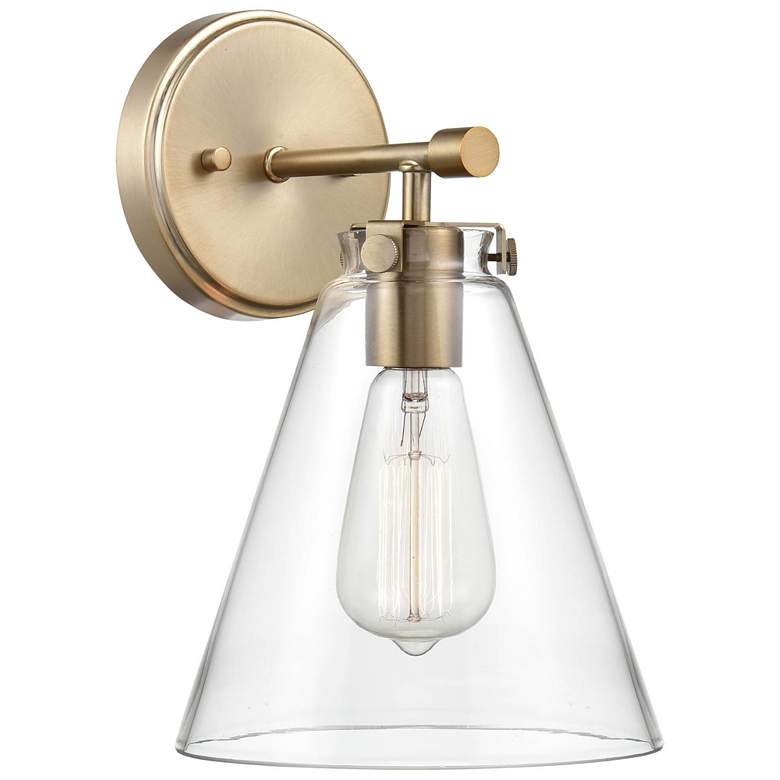 Image 1 Aliza 12" High Modern Gold Wall Sconce