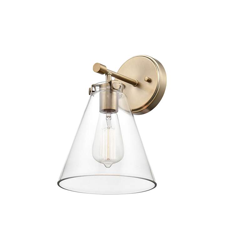 Image 2 Aliza 12" High Modern Gold Wall Sconce more views