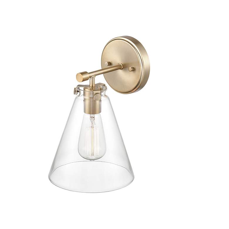 Image 3 Aliza 12" High Modern Gold Wall Sconce more views