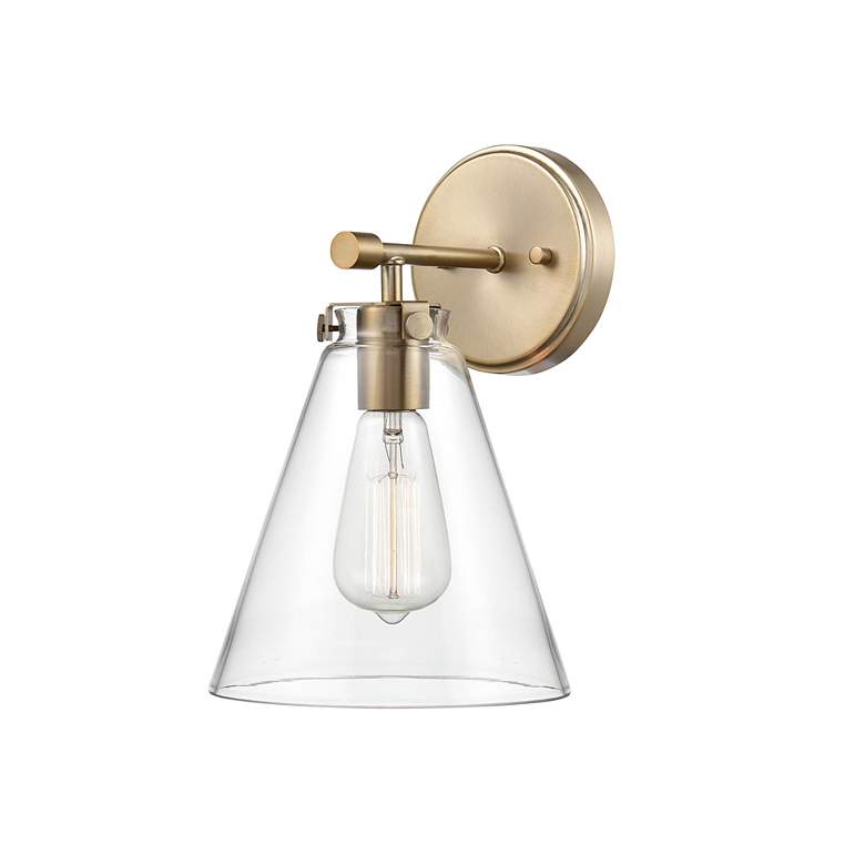Image 4 Aliza 12" High Modern Gold Wall Sconce more views