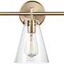 2_Aliza 27" Wide Modern Gold 3-Light Vanity Bath Light more views
