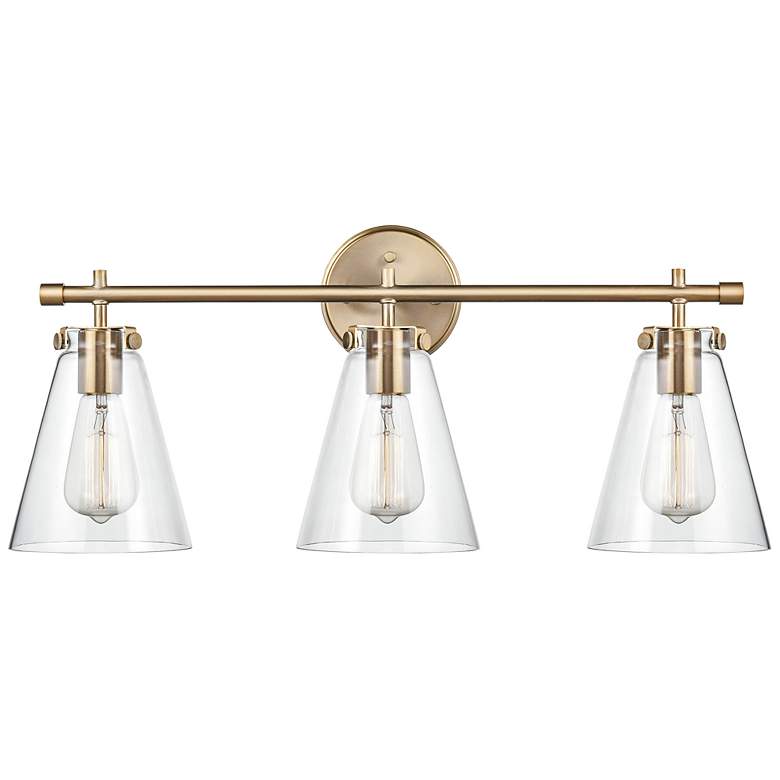 Image 5 Aliza 27" Wide Modern Gold 3-Light Vanity Bath Light more views
