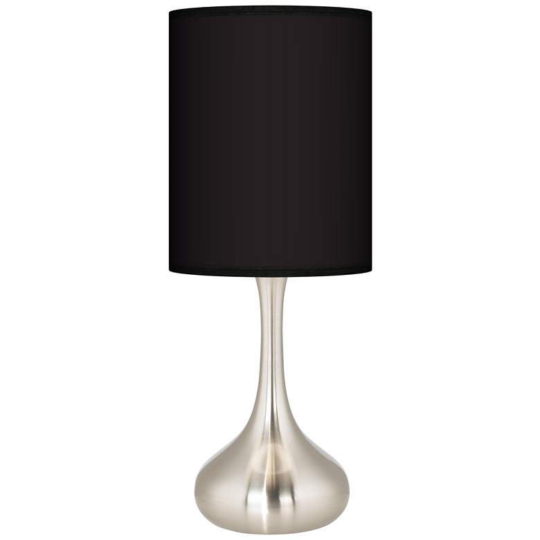 Image 3 All Black Giclee Droplet Table Lamp