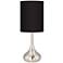 All Black Giclee Droplet Table Lamp