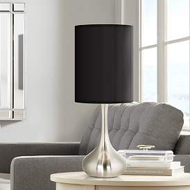 Image2 of All Black Giclee Droplet Table Lamp