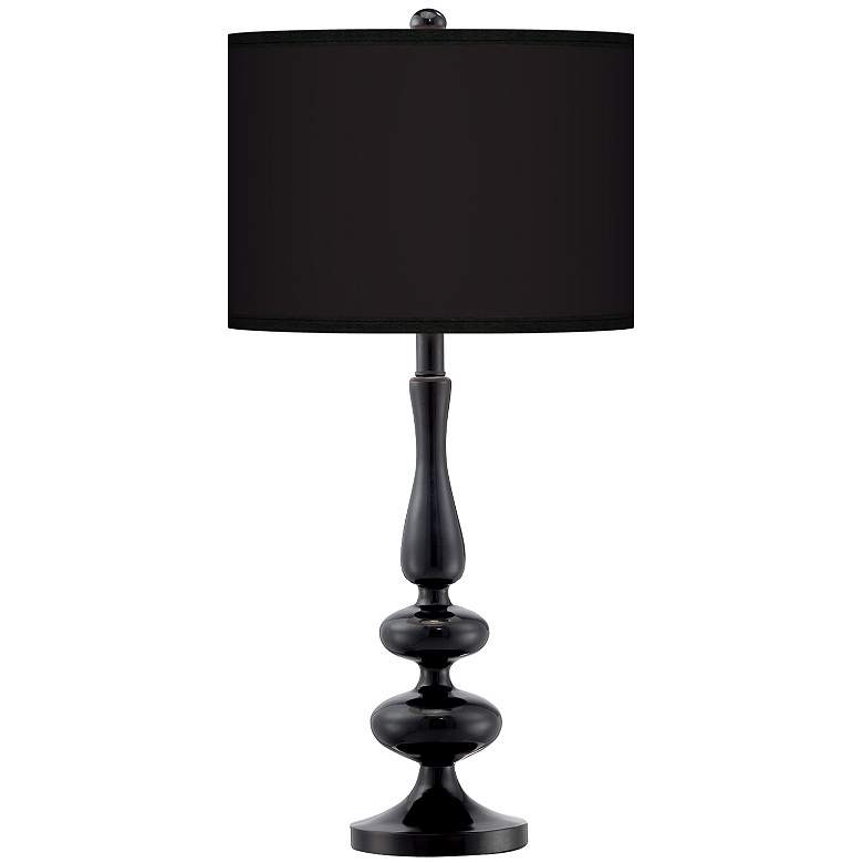 Image 1 All Black Giclee Paley Black Table Lamp