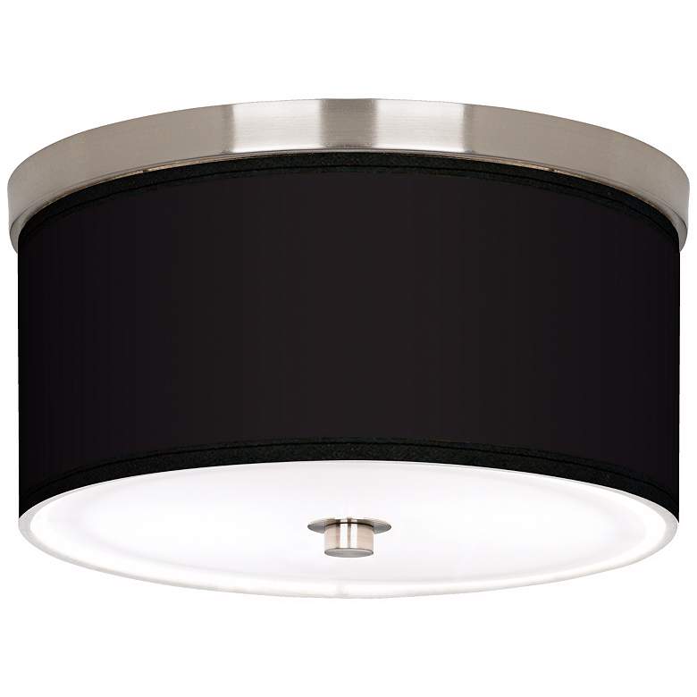 Image 1 All Black Nickel 10 1/4 inch Wide Ceiling Light