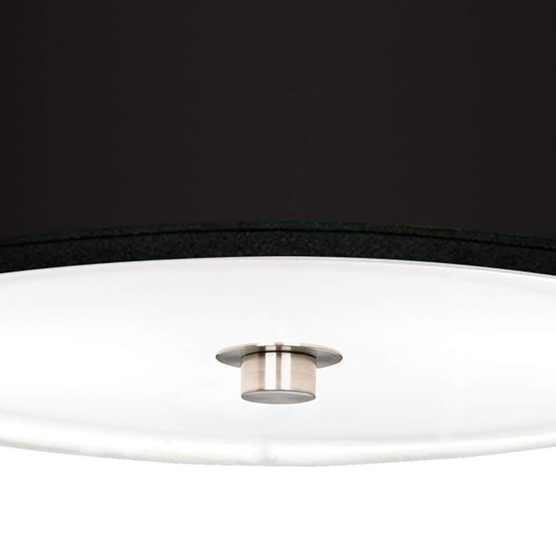Image 3 All Black Nickel 10 1/4 inch Wide Ceiling Light more views