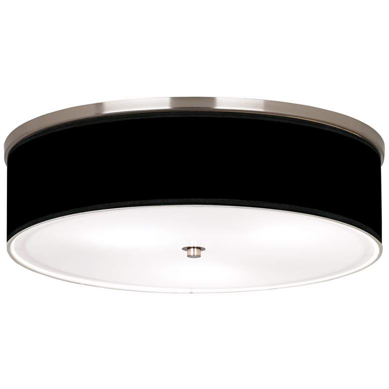 All Black Nickel 20 1/4&quot; Wide Ceiling Light
