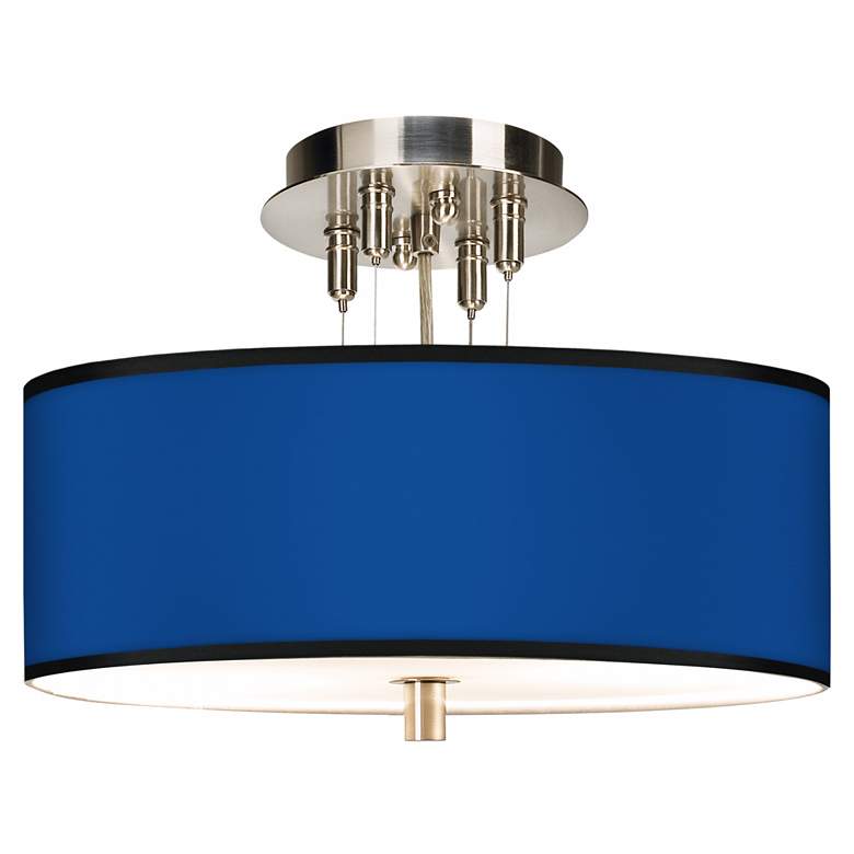 Image 1 All Blue Giclee 14 inch Wide Ceiling Light
