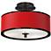All Red Black 14" Wide Ceiling Light