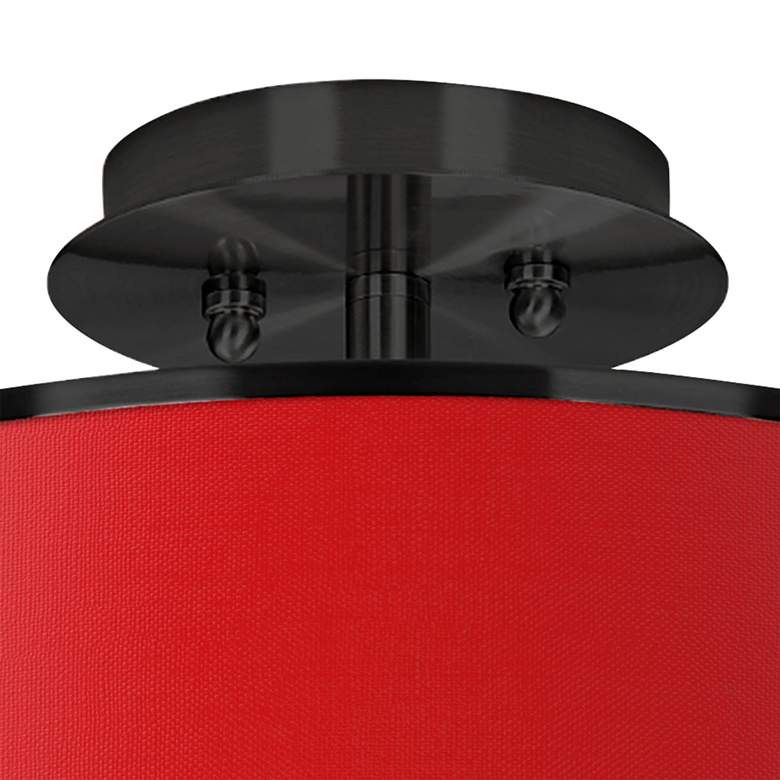 Image 2 All Red Black 14" Wide Ceiling Light more views