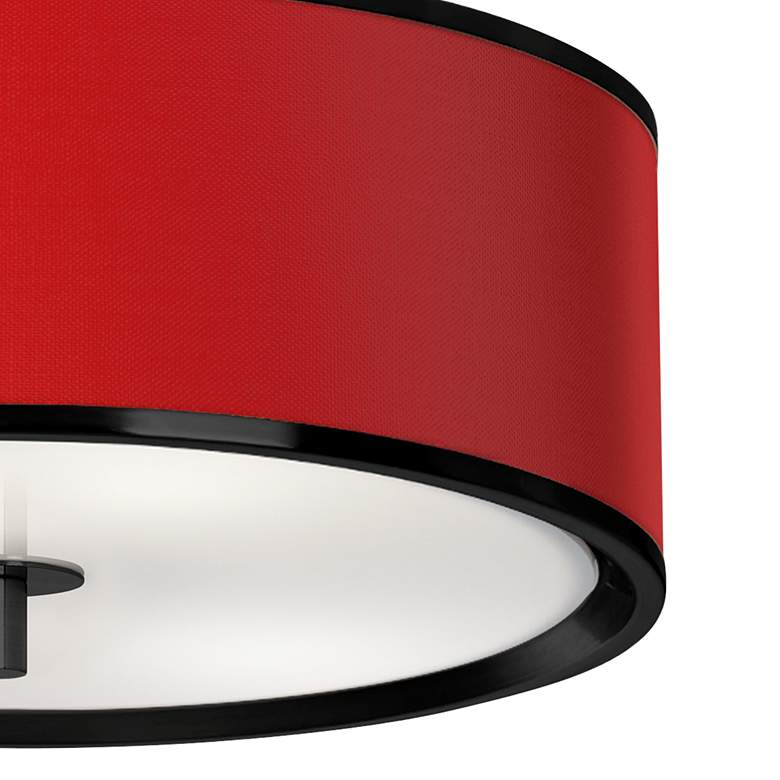 Image 3 All Red Black 14" Wide Ceiling Light more views