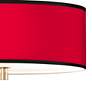 All Red Giclee 14" Wide Ceiling Light