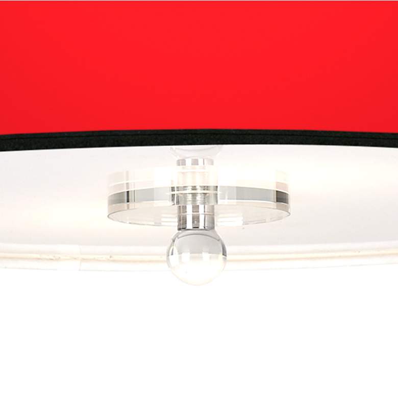 Image 3 All Red Giclee 16" Wide Semi-Flush Ceiling Light more views