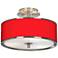 All Red Giclee Glow 14" Wide Ceiling Light